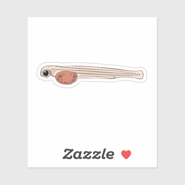 Adesivo Sockeye Salmon Alevin (Folha)