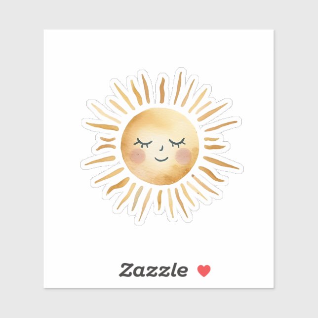 Adesivo Sol desenhado (Folha)