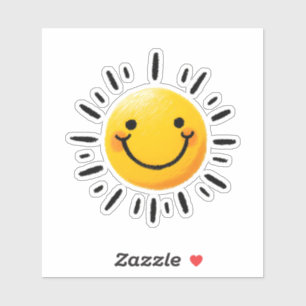 Adesivo Sol desenhado