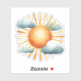 Adesivo Sol desenhado