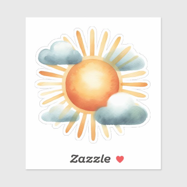 Adesivo Sol desenhado