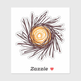 Adesivo Sol desenhado