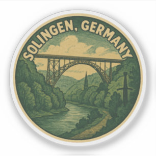 Adesivo Solingen Alemanha Ponte Paisagem