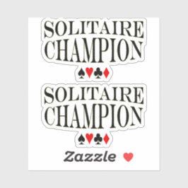 Adesivo Solitaire Champion Vinyl