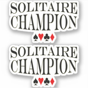 Adesivo Solitaire Champion Vinyl