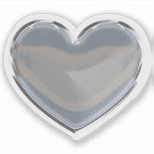 Adesivo Solteiro Cromo Heart Sticker