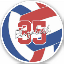 Adesivo solteiro de vôlei azul ou comprar a granel