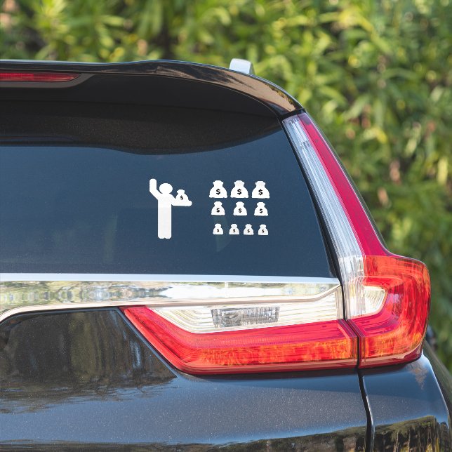 Adesivo Solteiro Stick Figura $ (Lado do carro)