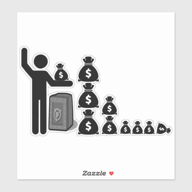 Adesivo Solteiro Stick Figura $ (Folha)