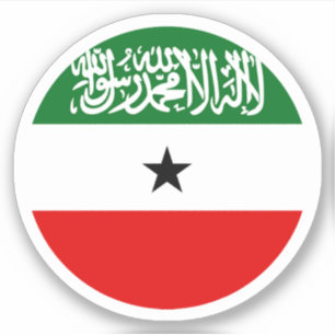 Adesivo Somaliland Flag Round Sticker