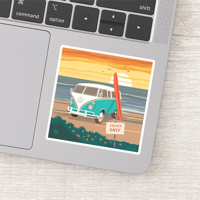 Adesivo Somente locais | VW Surf Van (Detalhe)