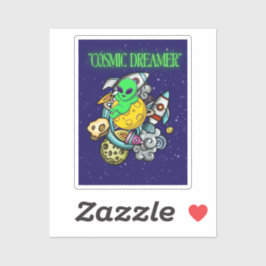 Adesivo sonhador cósmico