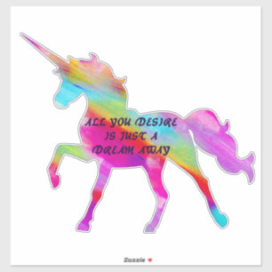 Adesivo Sonhe com o Unicórnio
