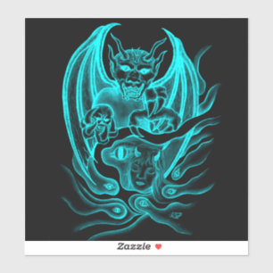 Adesivo Sonho da meia-noite - diabos no Tatuagem-estilo