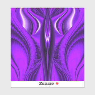 Adesivo Sonhos de Arco-Íris de Flor Roxa, Asas de Anjo