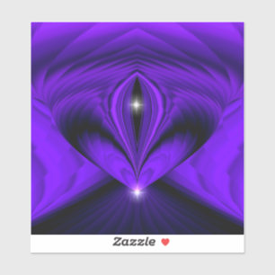 Adesivo Sonhos de Arco-Íris de Flor Roxo, Duas Estrelas