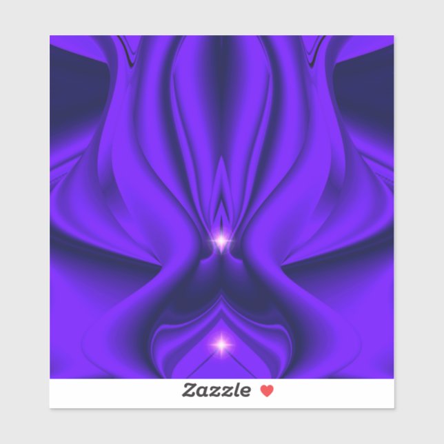 Adesivo Sonhos de Arco-Íris de Flor Roxo, Duas Estrelas (Folha)