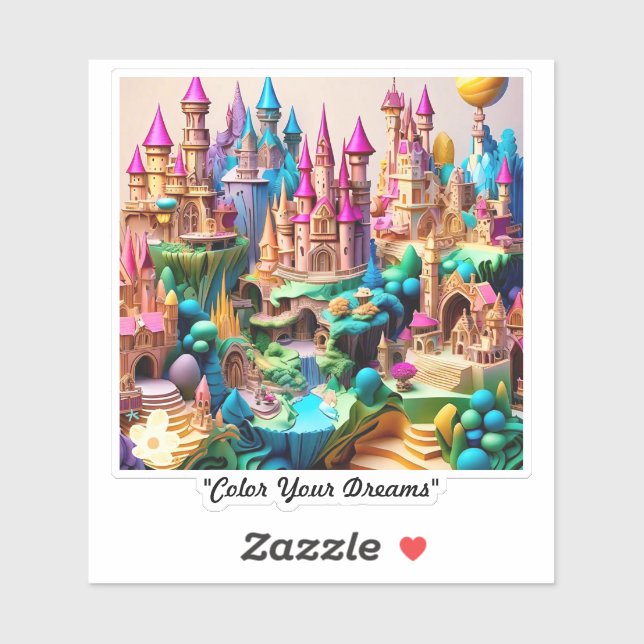 Adesivo "Sonhos Encantados Desvendados" (Folha)