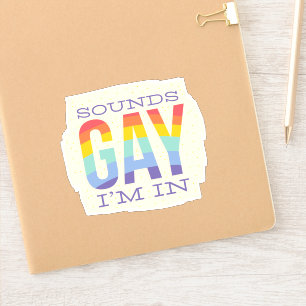 Adesivo Sons De Engraçado Gay Im No Orgulho De Bandeira D