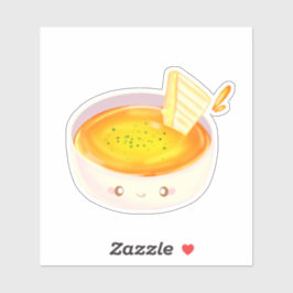 Adesivo Sopa De Tomate E Sanduíche De Queijo Grelhado