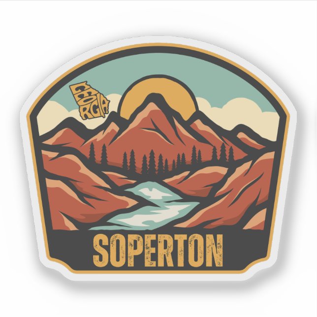 Adesivo Soperton, Geórgia (Frente)