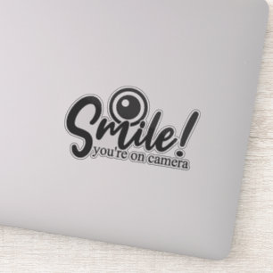 Adesivo Sorria Os Sinais Na Câmera