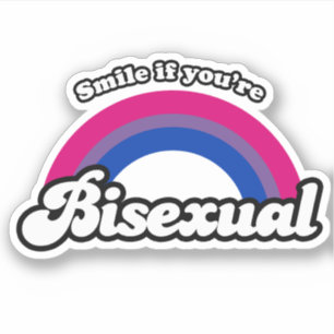 Adesivo Sorria se você é bissexual