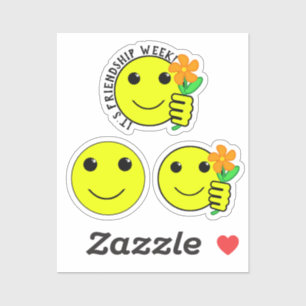 Adesivo Sorriso da Semana da Amizade