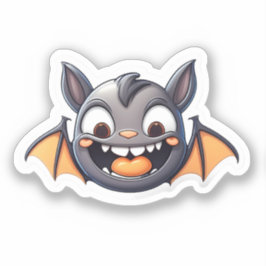 Adesivo Sorrisos Spooky: Bat Halloween