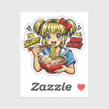 Sorva Anime Garota Macarrão Ramen