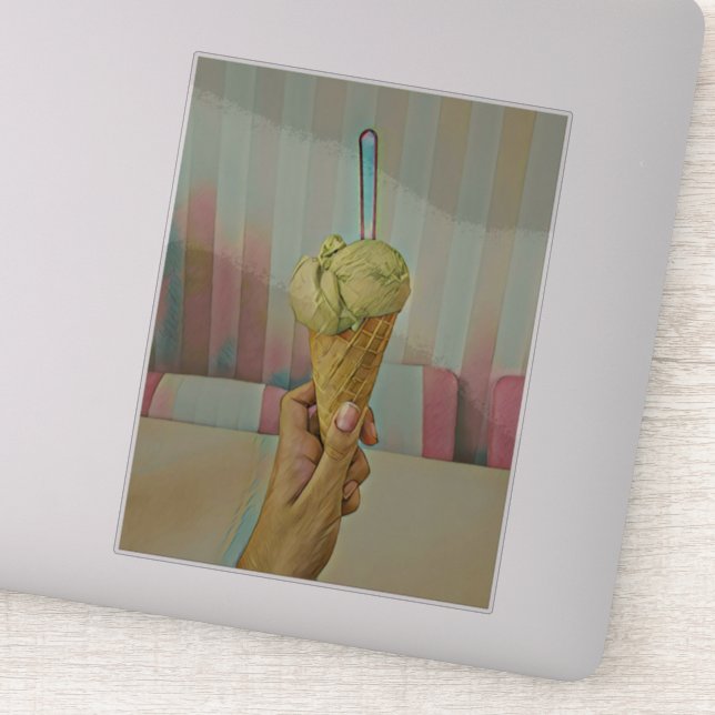 Adesivo Sorvete de chocolate (Detalhe)