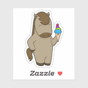 Adesivo Sorvete de Waffle