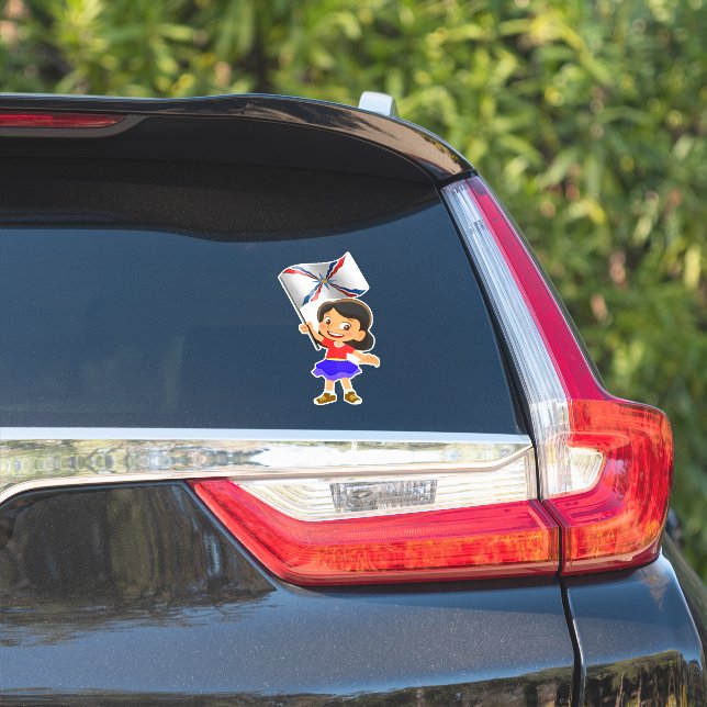 Adesivo Sou Assírio, Vinheta de Vinil com Corte Personaliz (Lado do carro)