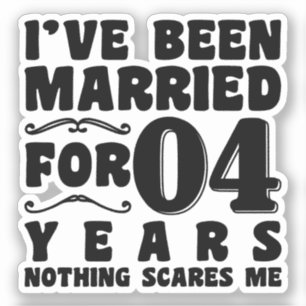 Adesivo Sou casado há 40 anos, Festa de casamento engraçad