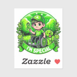 Adesivo 🌟 Sou Especial - Design de Consciência Paralela C