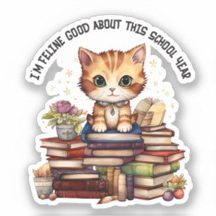 Adesivo Sou Feline, bom neste ano escolar