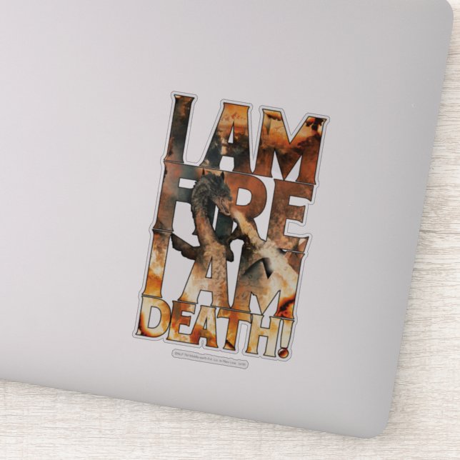 Adesivo Sou O Fogo, Sou A Morte! (Detalhe)