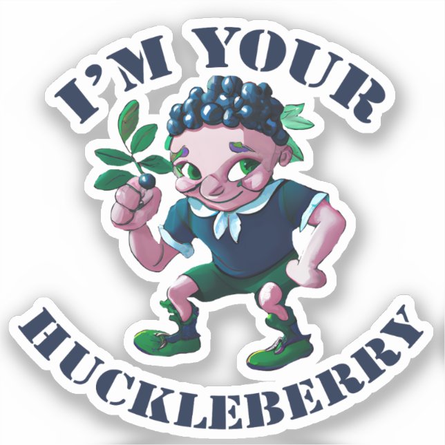Adesivo Sou o seu Huckleberry (Frente)