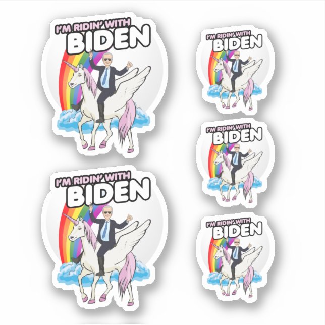 Adesivo Sou Ridin com Biden (Frente)