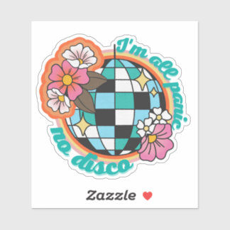 Adesivo Sou todo Pânico sem Disco Sticker
