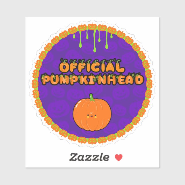 Adesivo Sou um Pumpkinhead 1 Sticker (Folha)