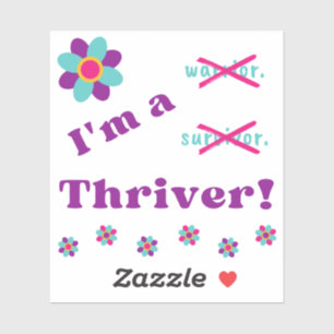 Adesivo Sou um Thriver!