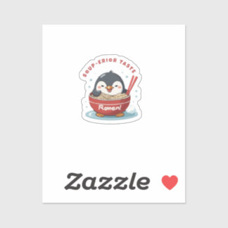 Adesivo Soup-erior Taste cute penguin