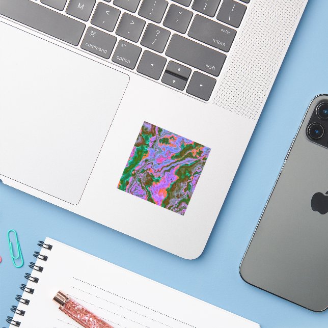 Adesivo Sour Marble Sticker (Notebook com iPhone)