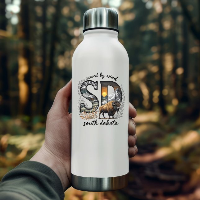 Adesivo South Dakota State Sticker | Bison Wilderness Art (South Dakota State Sticker | Bison Wilderness Art by PiggyPrint Stickers. )