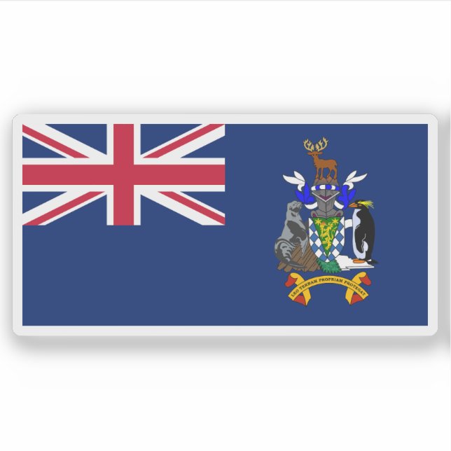 Adesivo South Georgia and the South Sandwich Islands flag (Frente)