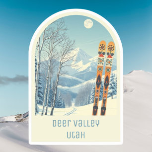 Adesivo Souvenir da estação de esqui Deer Valley Utah