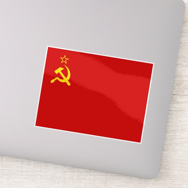 Adesivo Soviet Union Flag, USSR, CCCP, Communism, Lenin (Detalhe)