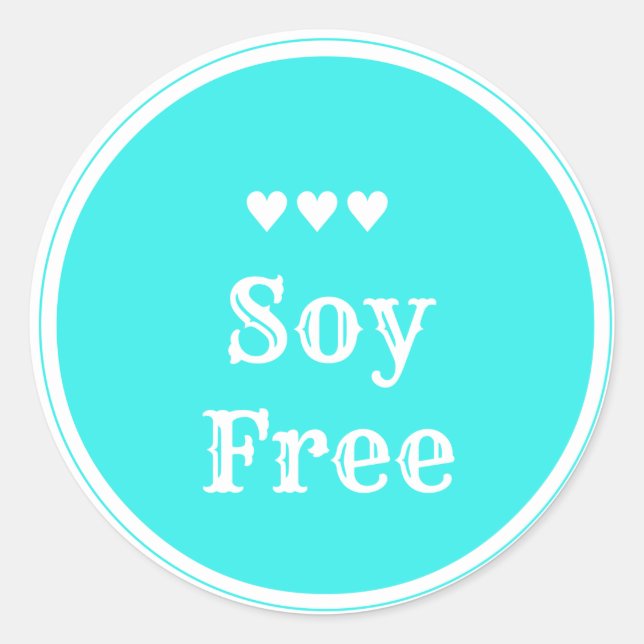 Adesivo Soy Free (Frente)