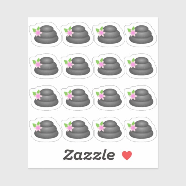 Adesivo Spa Day Zen Stones Relaxe Dia Bujo Planner (Folha)